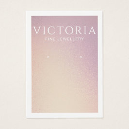 Elegant Chic Ombre Earring Visning Card Visitkort