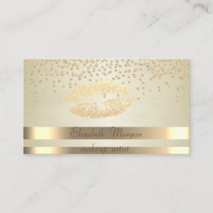 Elegant Chic,Ränder - Glänsande Diamanter-Glimrand Visitkort