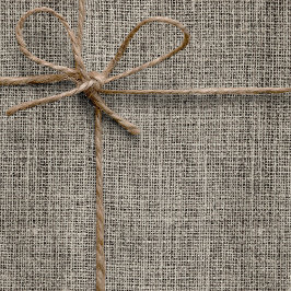 Elegant Chic Realistisk Jute Rustik Beige Bröllop Presentpapper