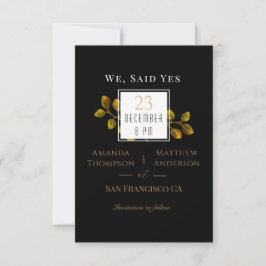 Elegant Chic Ro Monogram Black Spara datum Datumet