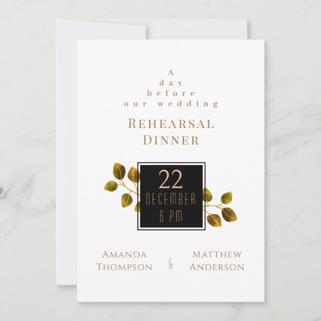 Elegant Chic Ro Monogram Inbjudningar (Framsida)