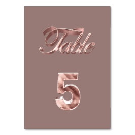 Elegant Chic Ro Party Guests Bordsnummer 5