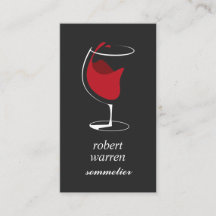 Elegant chic röd vin glas Sommelier vinproducent