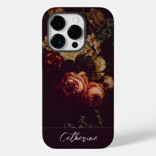 Elegant Chic Rosa ros Blommigt på Black Namn