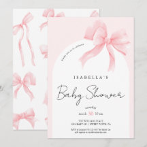 Elegant Chic Rosa Rosett Babyfirande
