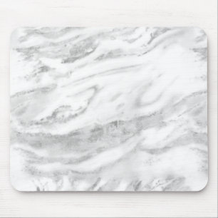 Elegant Chic Silver Foil Classic Marble Musmatta