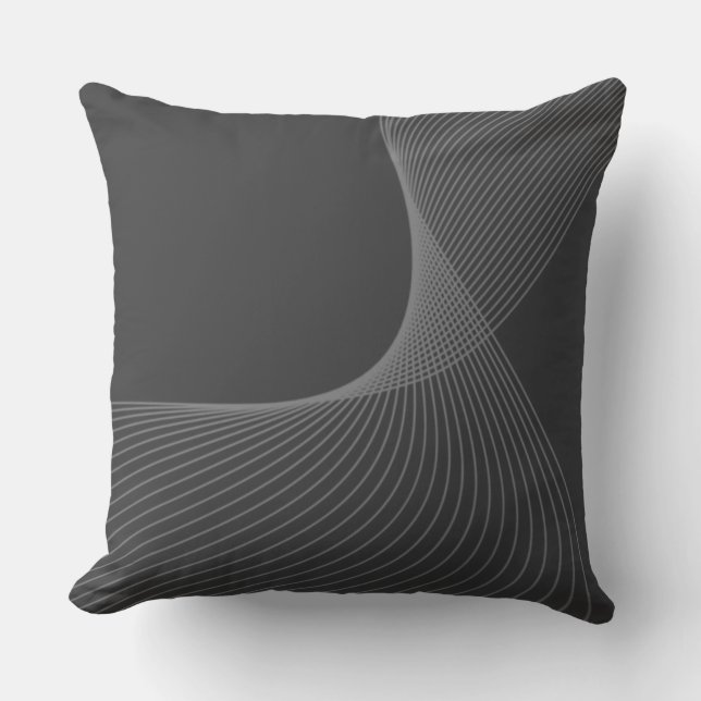 Elegant, chic, simple, modern graphic pattern art kudde (Framsida)