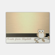 Elegant Chic Stylish Girly ,Falskt Guld, Uggla