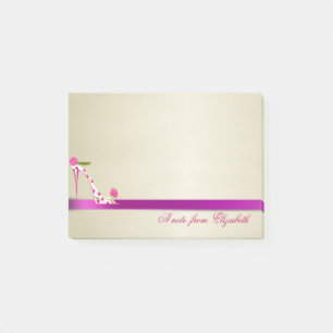 Elegant Chic Stylish Girly ,Högklackad Post-it Block