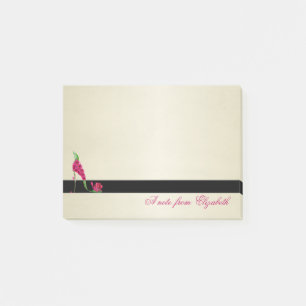 Elegant Chic Stylish Girly ,Högklackad Post-it Block
