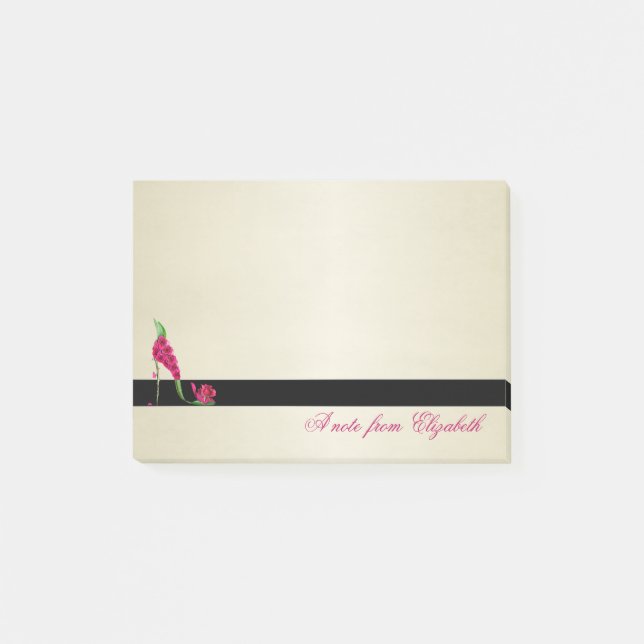Elegant Chic Stylish Girly ,Högklackad Post-it Block (Framsida)