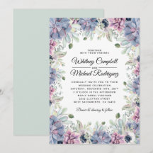 Elegant Chic Sukkulenta Blommor Bröllop