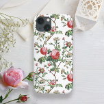 Elegant Chic Vintage Rosa ros Blommigt<br><div class="desc">Elegant och chic vintage inspirerat till sömlöst blommönster med rosa ros,  vinrankor av grönt,  blad och vita blommor samt nejlikor. Bakgrund färg är anpassade (vitt används i förhandsvisning).</div>