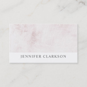 Elegant chic vit borstad marmorprofessionell visitkort