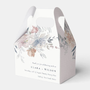 Elegant Chic Watercolor Blommigt Bröllop Presentaskar