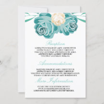 Elegant chic Watercolor Bröllop Information Guest