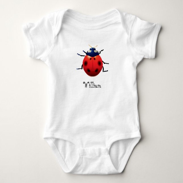 Elegant Chic Whimsical Exotic Ladybug -Anpassnings Tee (Framsida)