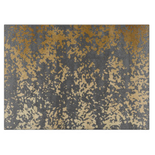 elegant chick faux guld och grått brushstroks
