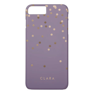 elegant chick glam ro guld konetti dots violi