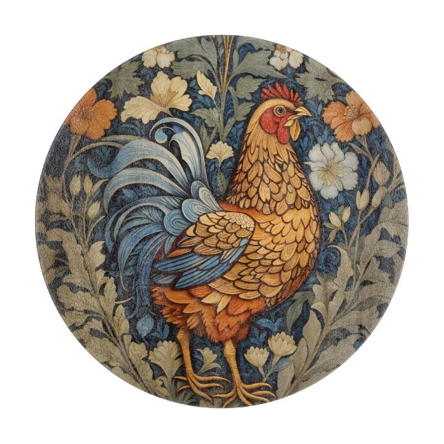 Elegant Chicken William Morris Inspired Blommigt (Framsidan)