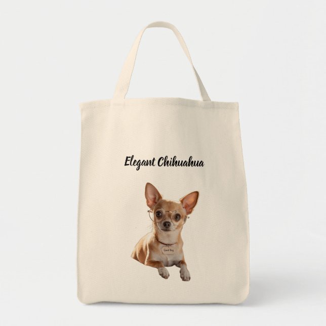 Elegant Chihuahua Bag Tygkasse (Framsidan)