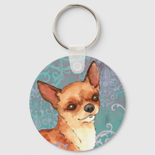 Elegant Chihuahua Nyckelring