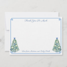 Elegant Chinoiserie Helgdagars Baby Shower Photo Tack Kort