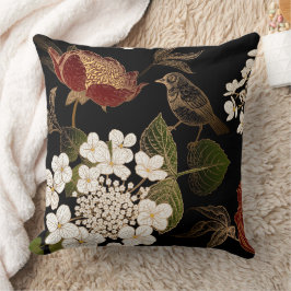 Elegant Chinoiserie Inspired Blommigt Blooms Kudde