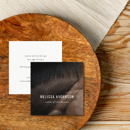 Elegant Chiropractor Physioterapist Photo Fyrkantigt Visitkort