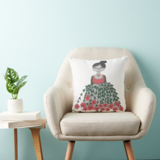 Elegant Chitrali Embroidery Pillow Kudde