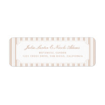 Elegant Choco Brun Randigt Mönster Baby Shower