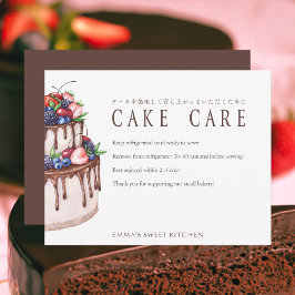 Elegant Chocolate Berry Cake Care Instructions Tack Kort