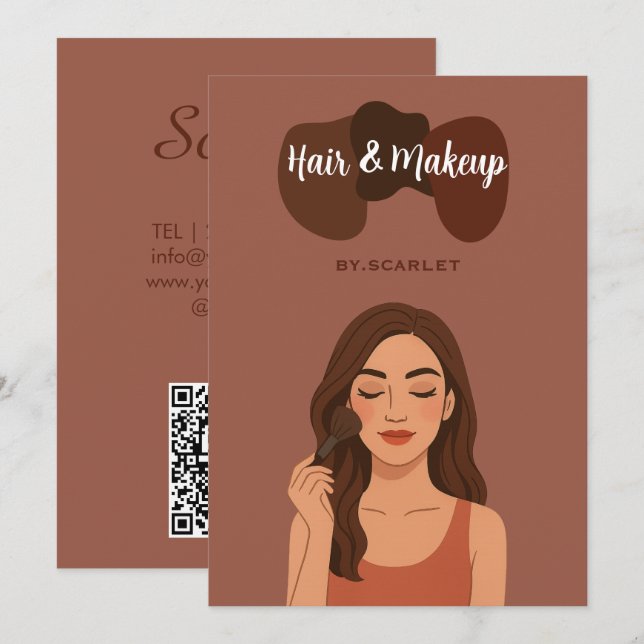 Elegant Chocolate Couragous Skill,Tender Beauty. Julkort (Fram/baksida)