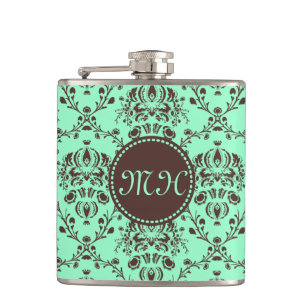 Elegant choklad för Monogram - brun damastast Fickplunta