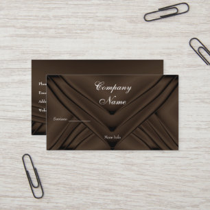 Elegant Choklad Silkesväska Company Visitkort
