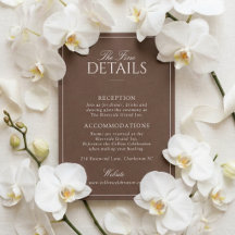 Elegant chokladbrun Old Money-detaljkort