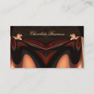 Elegant chokladvirvel krämbrun profil visitkort