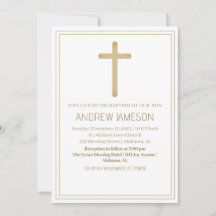 Elegant Christian Blue Guld Kor | Baptism