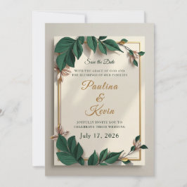 Elegant Christian Wedding e-invite Inbjudningar