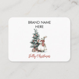 Elegant Christmas Business Card | Your Brand Name Visitkort