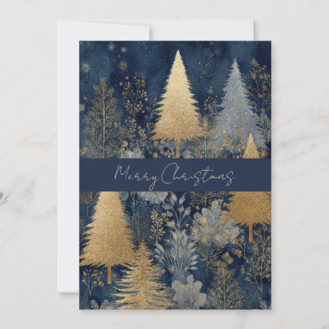 Elegant Christmas Business Corporate Holiday Card Julkort (Framsida)