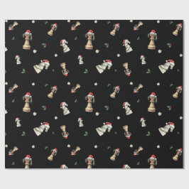 Elegant Christmas Chess Wrapping Paper Sheets Presentpapper