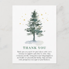 Elegant Christmas Corporate Thank You Vykort
