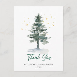 Elegant Christmas Corporate Thank You Vykort