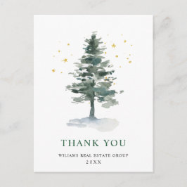 Elegant Christmas Corporate Thank You Vykort