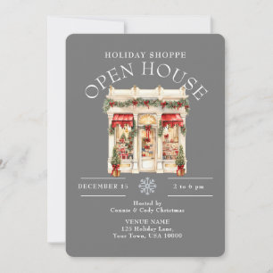 ELEGANT CHRISTMAS DEKORERADE SHOP OPHOUSE INBJUDNINGAR