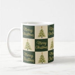 Elegant Christmas Gold & Green Design Kaffemugg