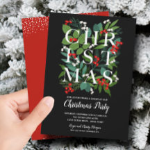 Elegant CHRISTMAS Greenery Party