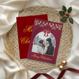 Elegant Christmas Greeting Card – A Message of Lov Tack Kort