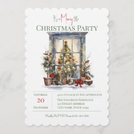 Elegant Christmas Holiday Invitation  Inbjudningar